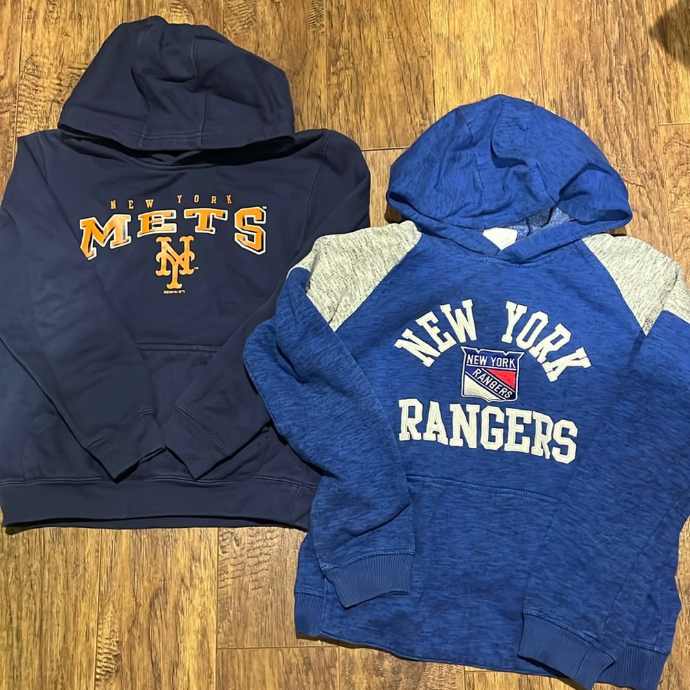 Mets and Rangers sweatshirts - Med